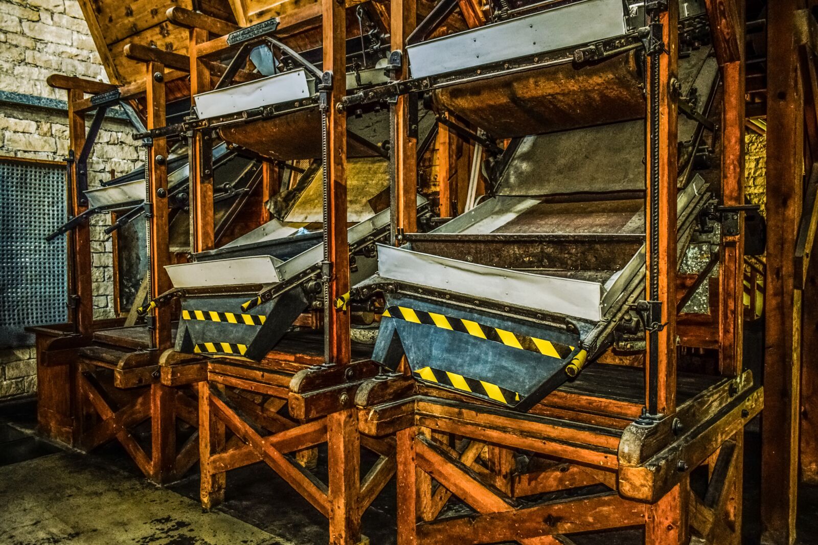 Nikon D3300 sample photo. Carob mill museum, machine photography