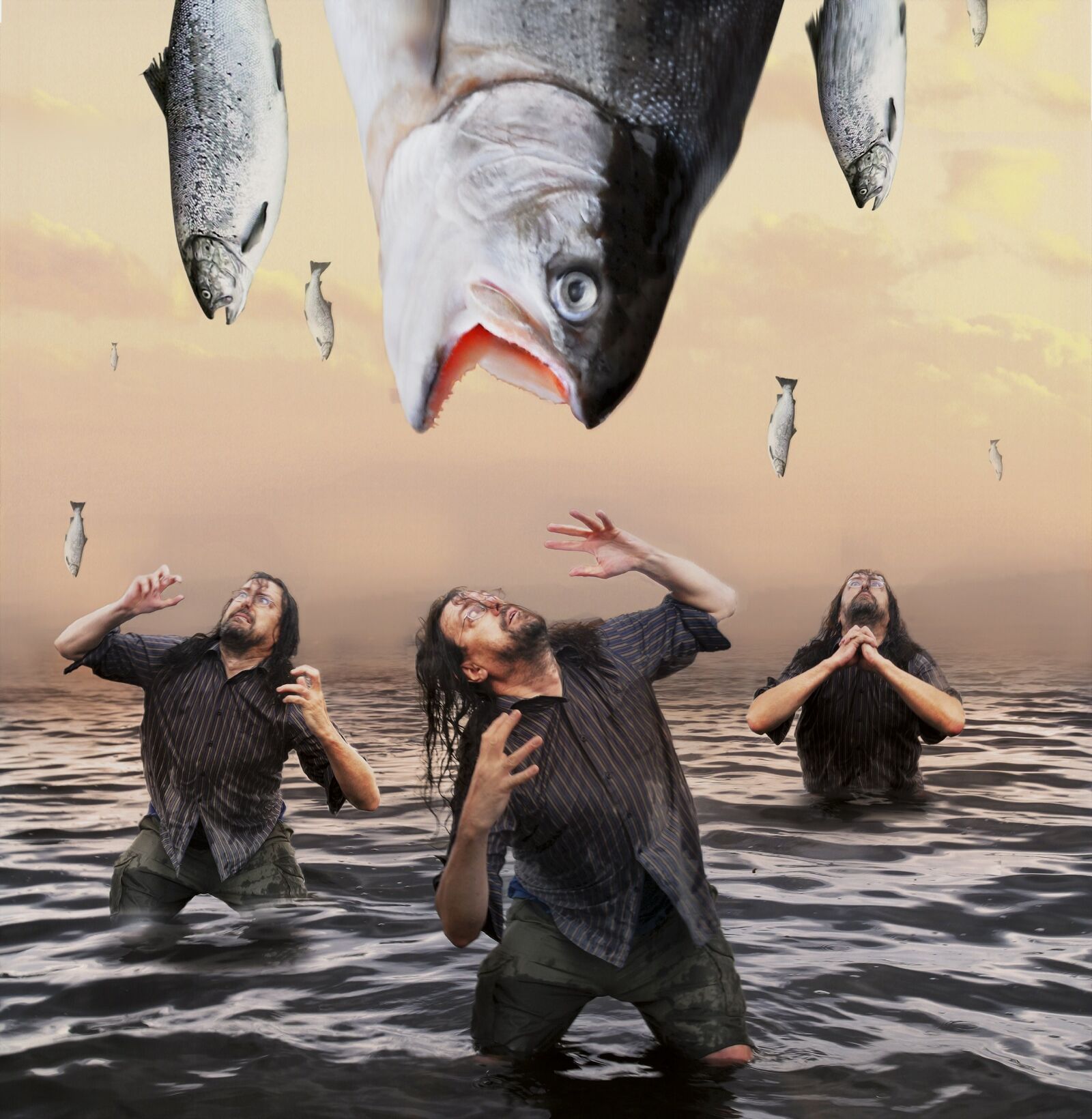 Nikon D200 sample photo. Fish, water, man photography