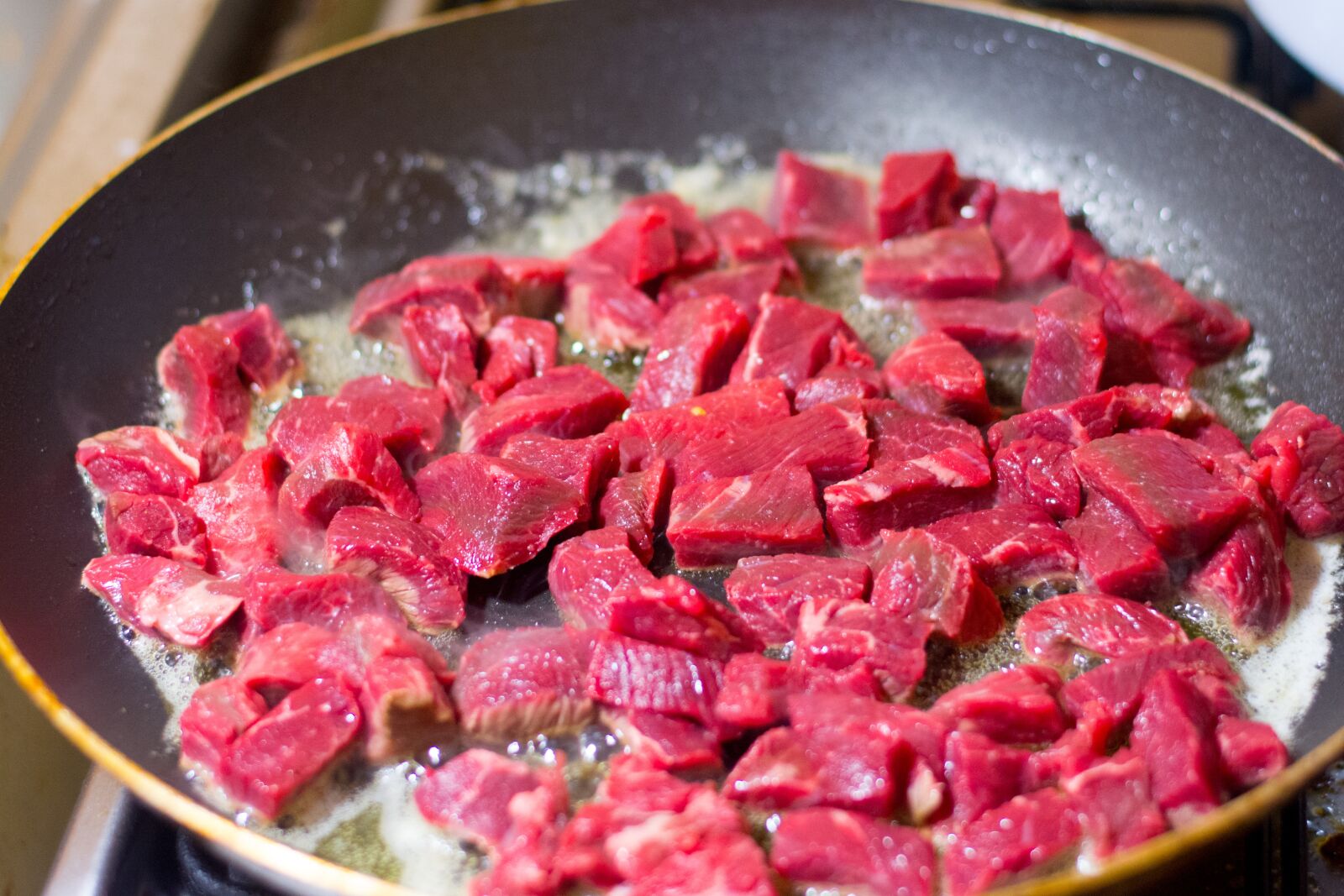 Nikon D5200 sample photo. Meat, beef, frying photography