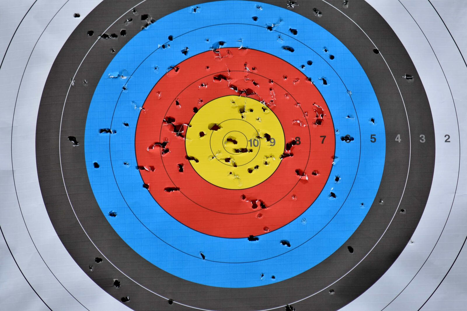 Nikon D5500 sample photo. Center, circle, target, archery photography