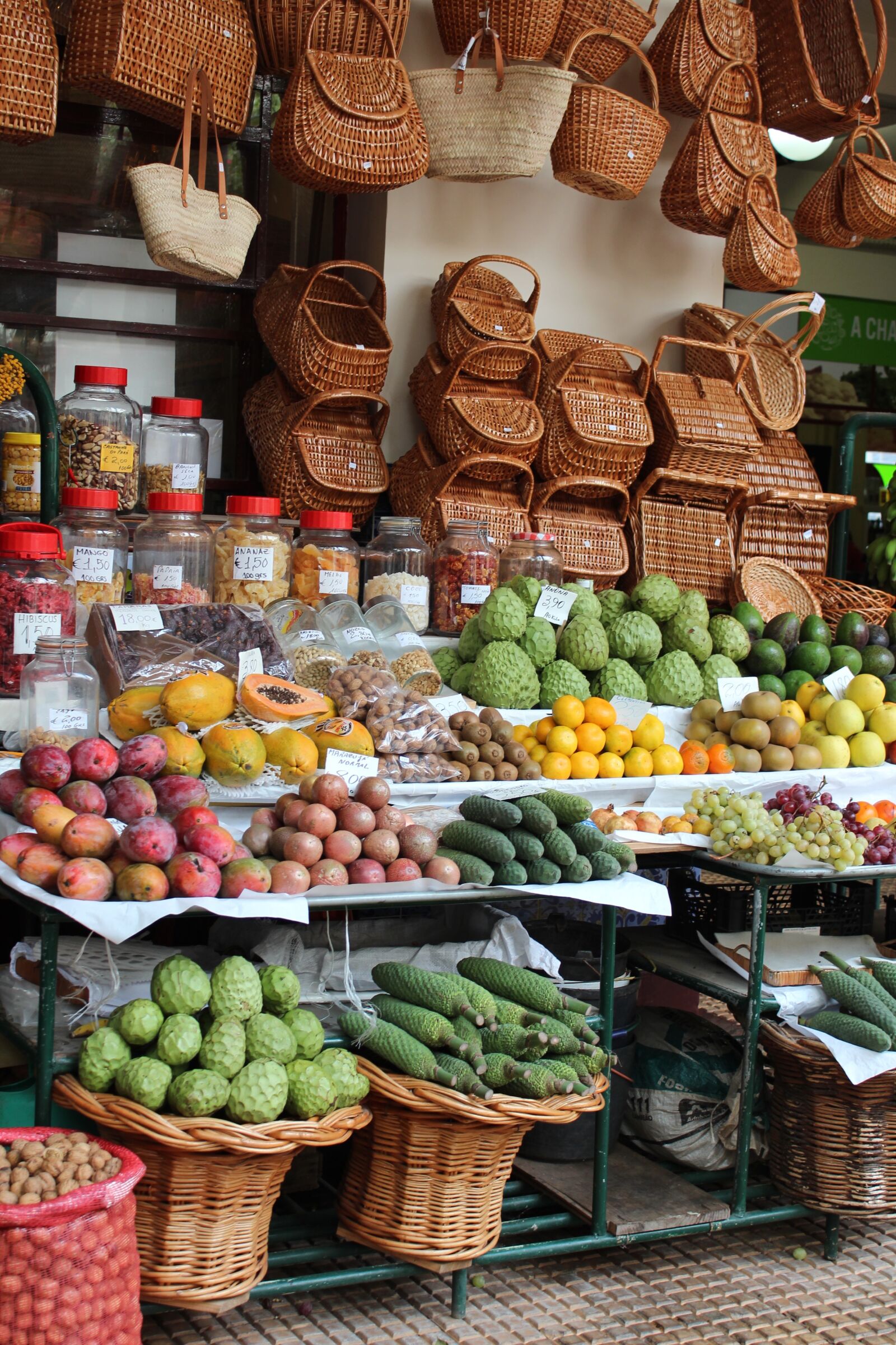 Canon EOS 600D (Rebel EOS T3i / EOS Kiss X5) sample photo. Market, fruit, baskets photography