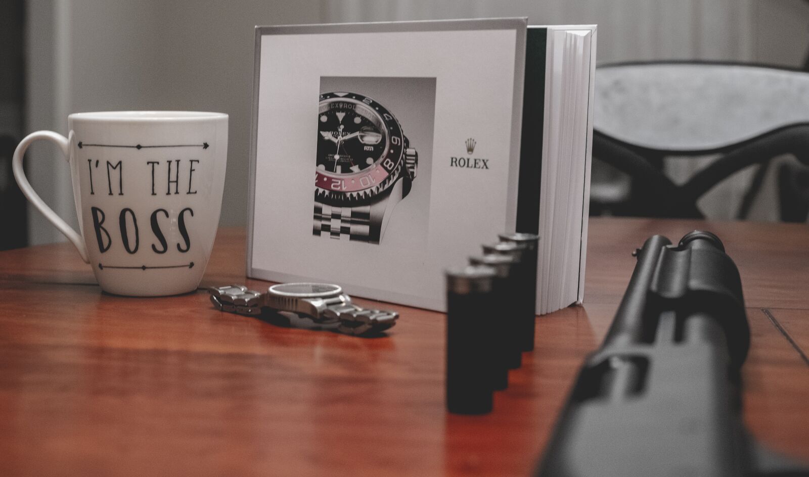Nikon D750 sample photo. Rolex, boss, gun photography