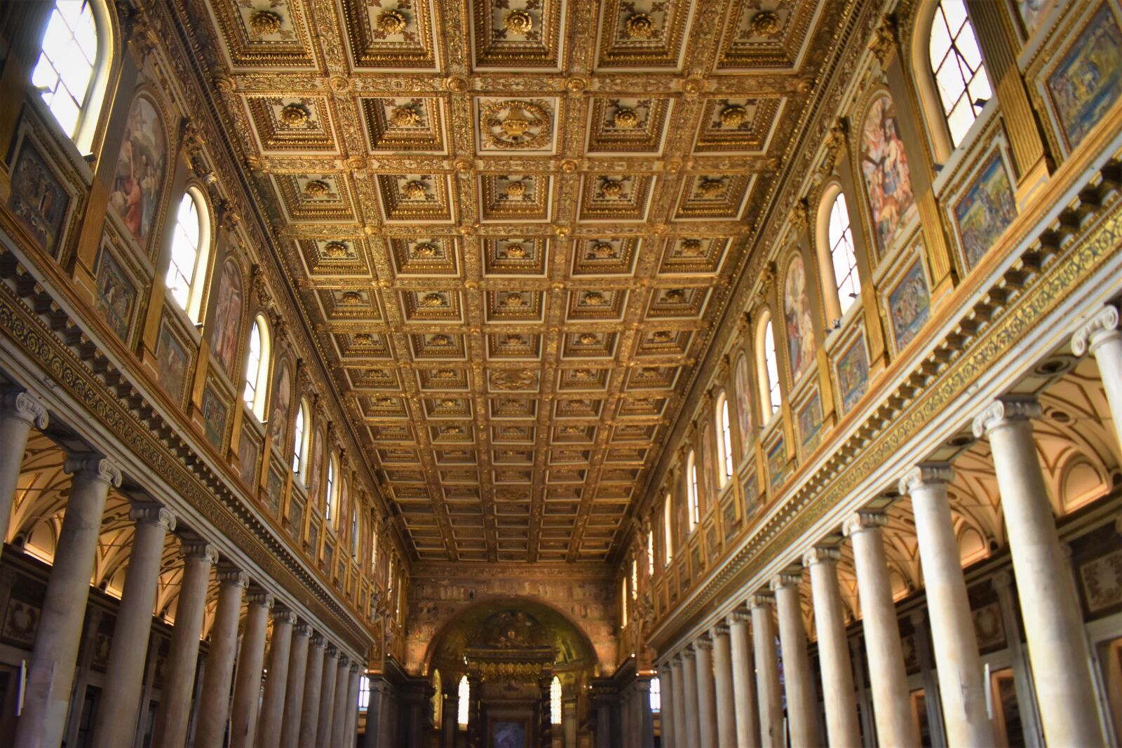 Nikon D5500 sample photo. Rome, church, gilding photography