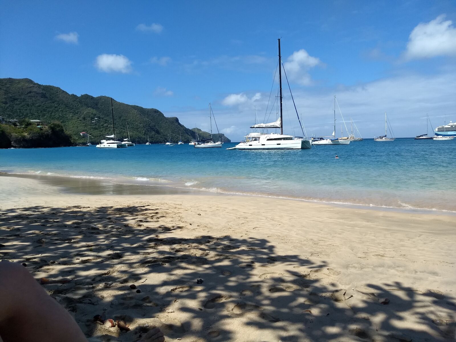 Motorola Moto G (5) Plus sample photo. Beach, holiday, boats photography