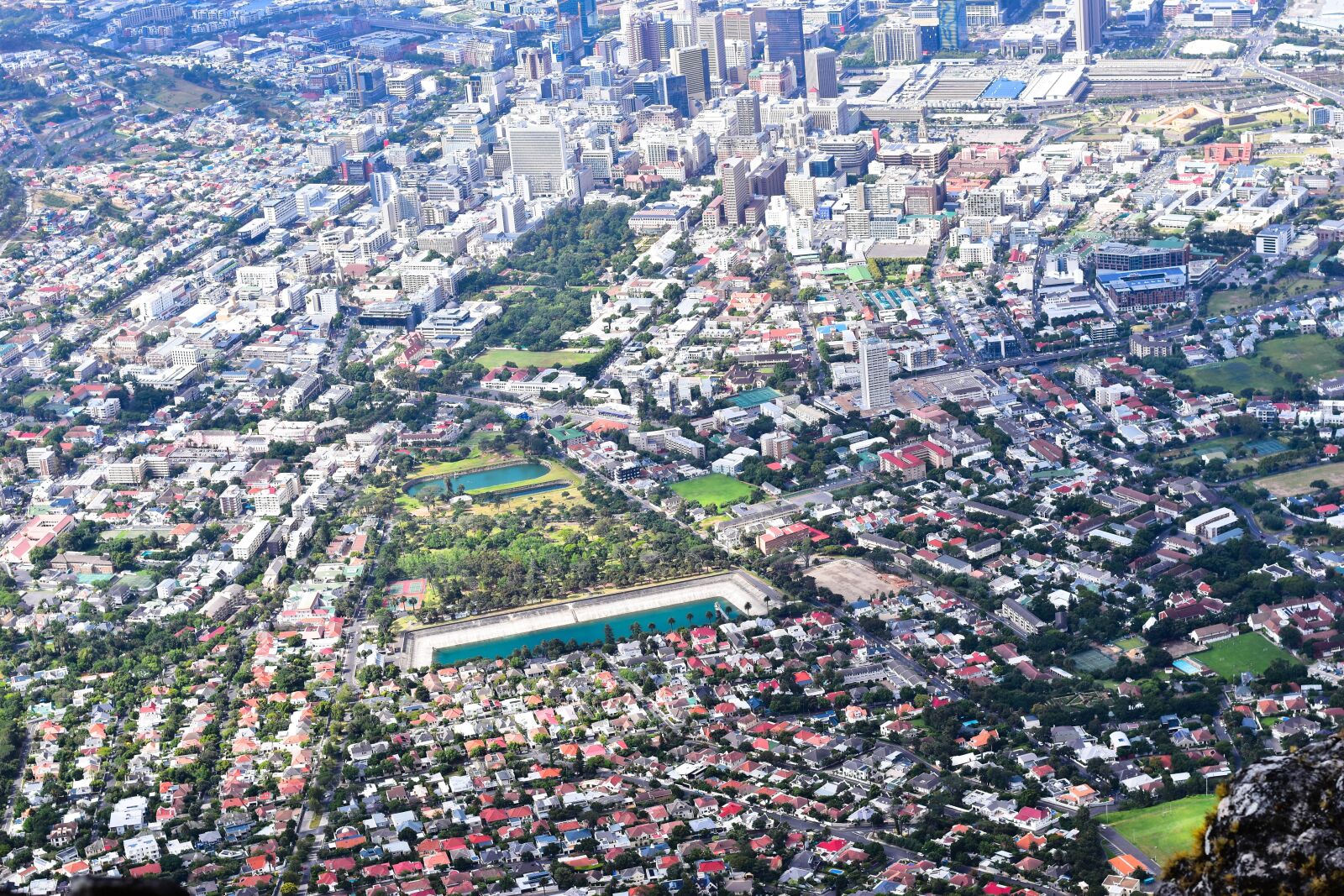 Nikon D5500 sample photo. Aerial from table mountain photography
