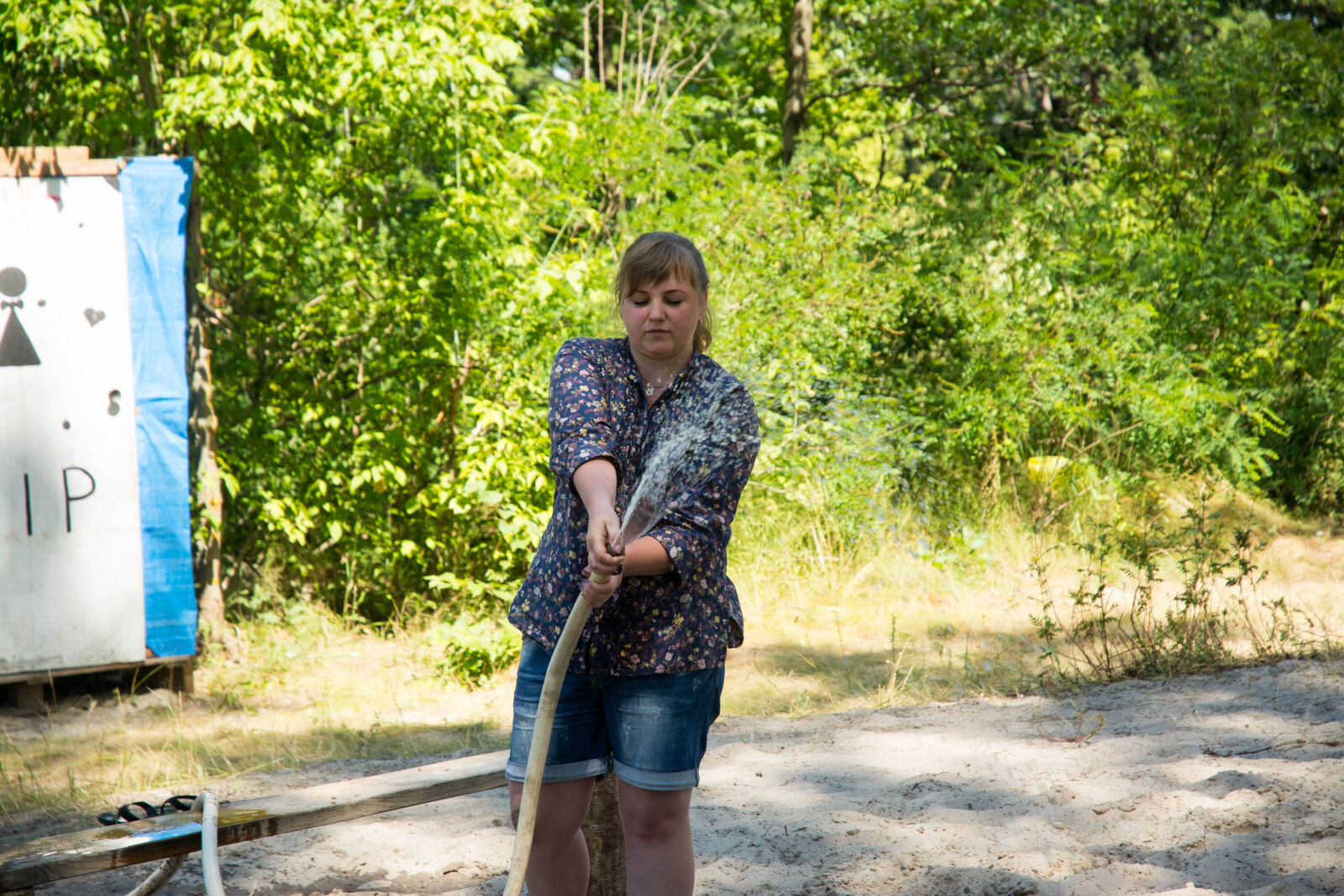 Nikon D7100 sample photo. Camp, dip, forest, pine photography