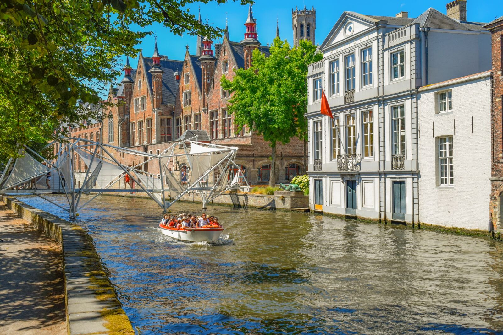 Nikon D3300 sample photo. Belgium, brugge, canal photography