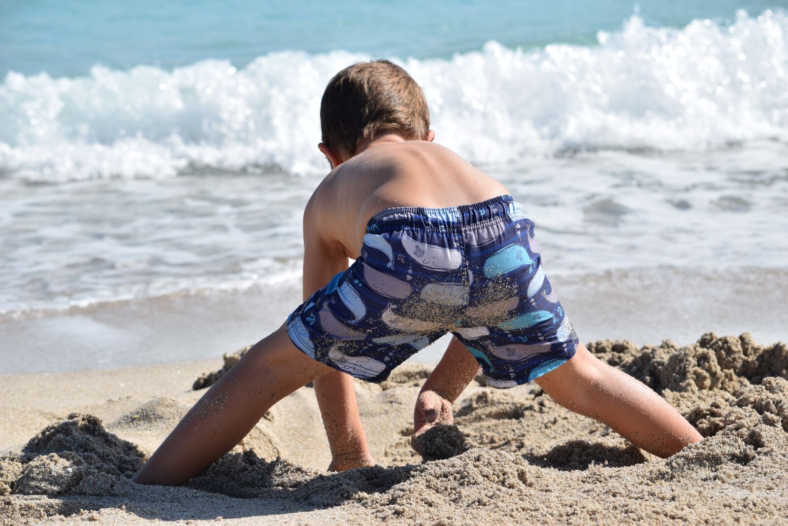 Nikon D5300 sample photo. Beach, child playing, child photography