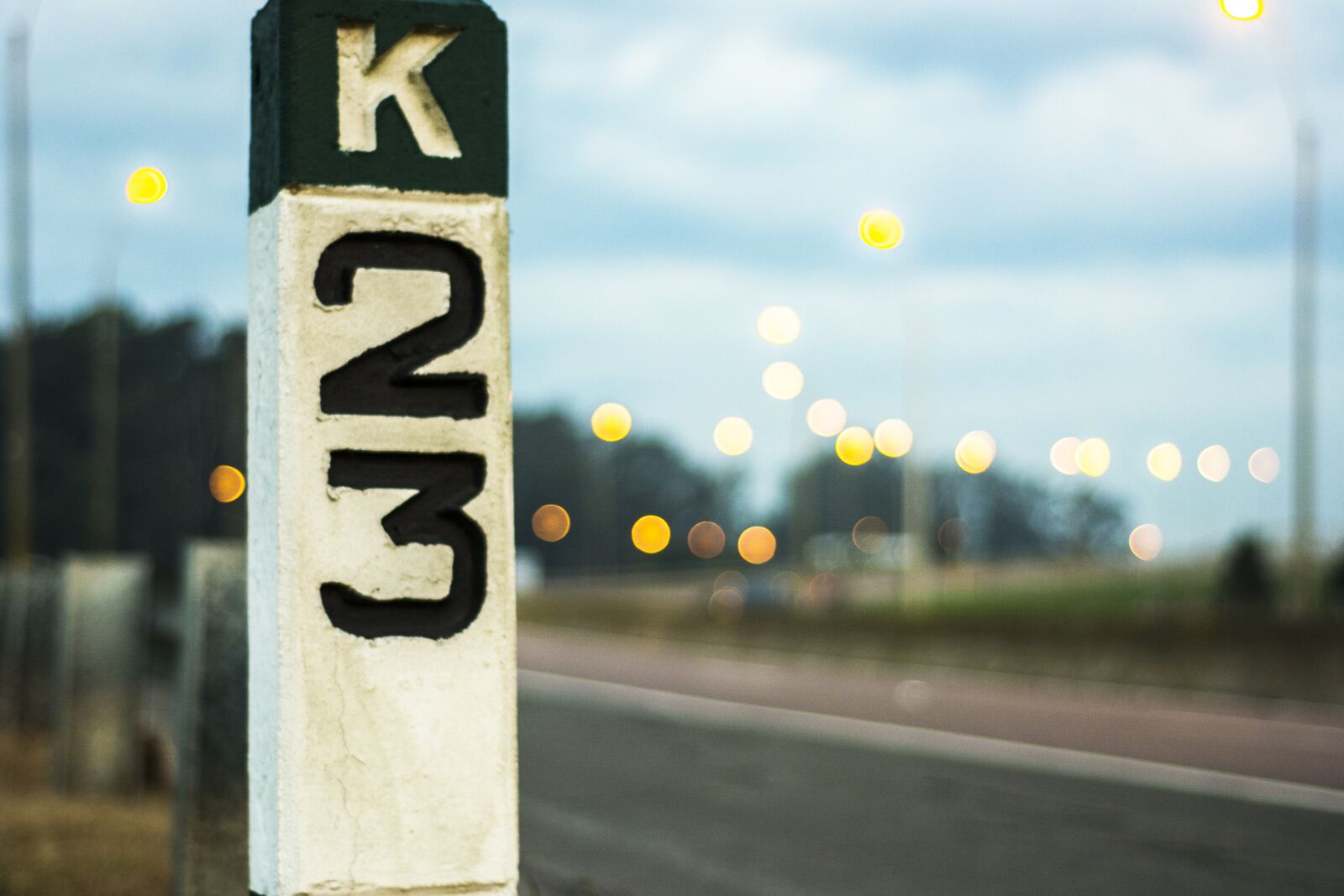 Nikon D5200 sample photo. Km, street, route photography