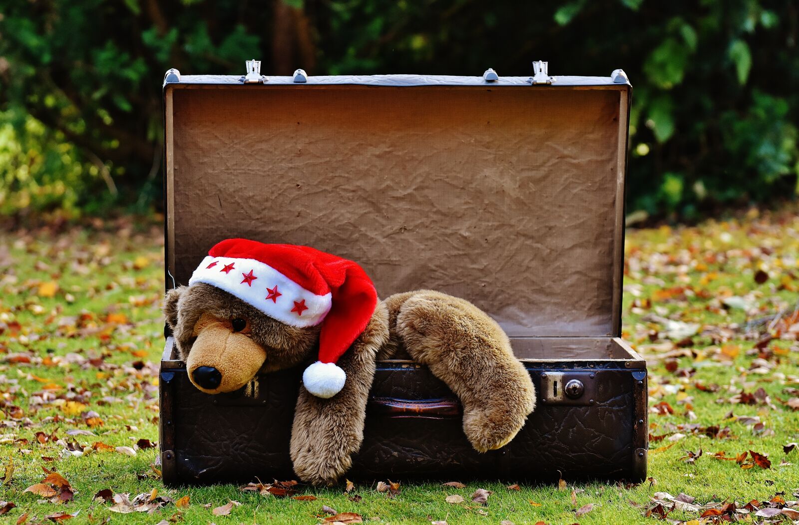 Nikon D7200 sample photo. Christmas, luggage, antique photography
