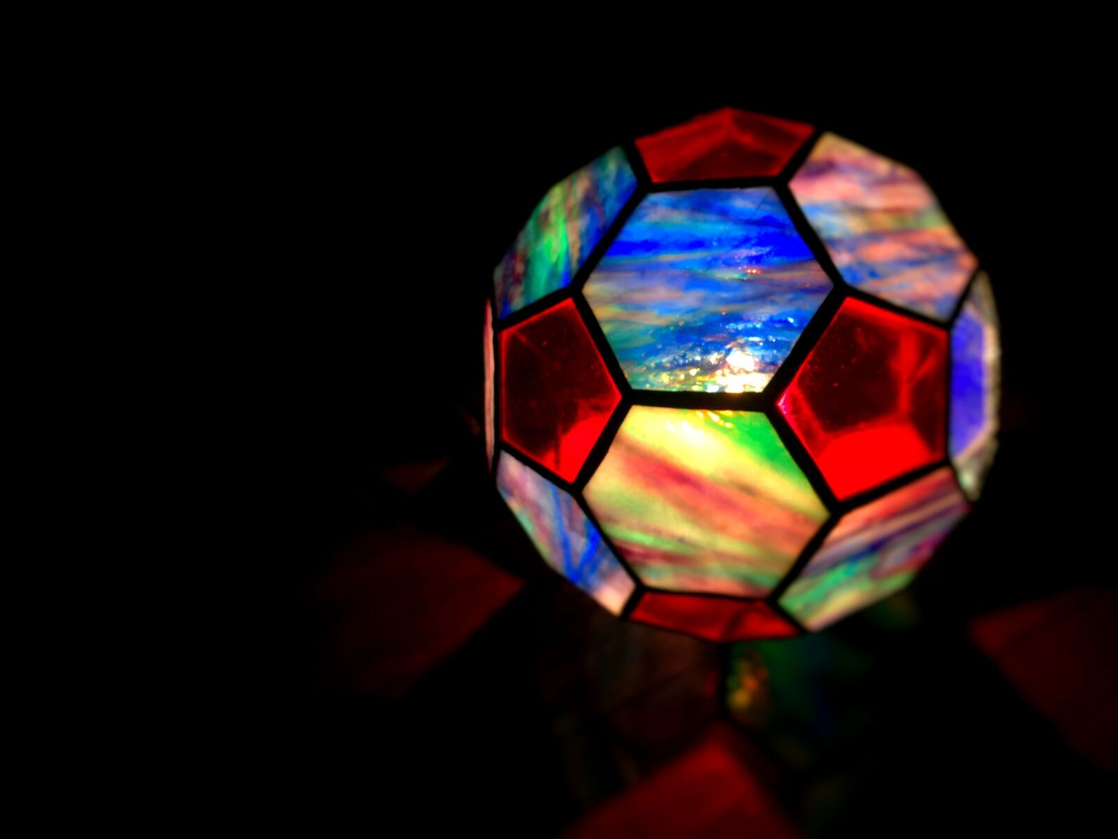iPhone 6 Plus back camera 4.15mm f/2.2 sample photo. Stained glass, night, light photography