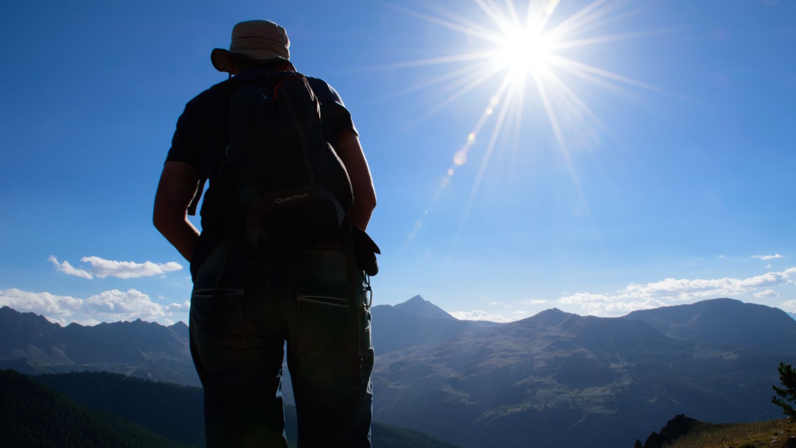 Nikon D5500 sample photo. Woman, mountain, sun photography