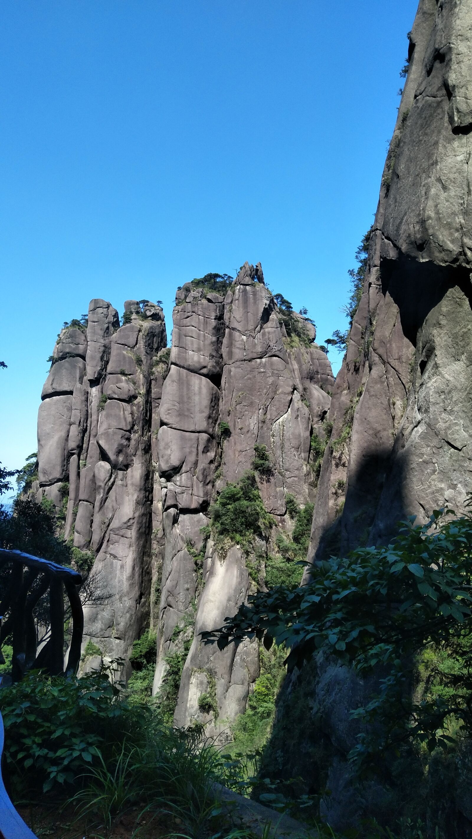 vivo X9 sample photo. Mount sanqingshan, sky, stone photography