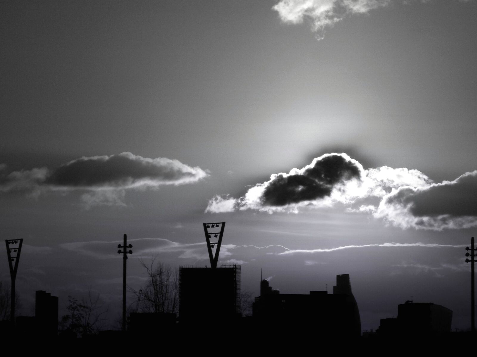 Nikon Coolpix L810 sample photo. Nature, silhouette, sky, building photography
