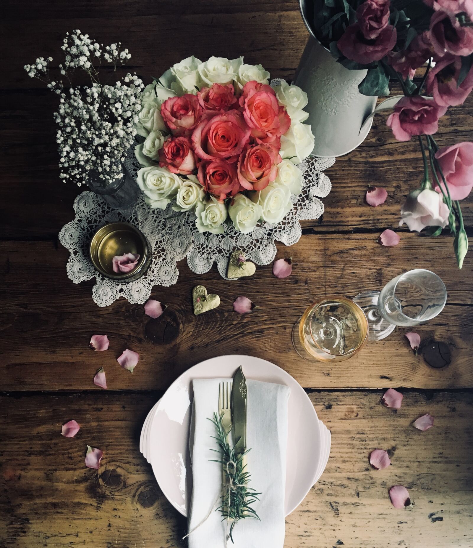 Apple iPhone 6s sample photo. Floral place setting, wedding photography