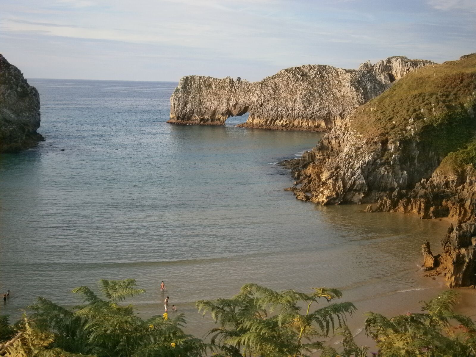 Olympus VG130,D710 sample photo. Beach, asturias, cantabrian coast photography