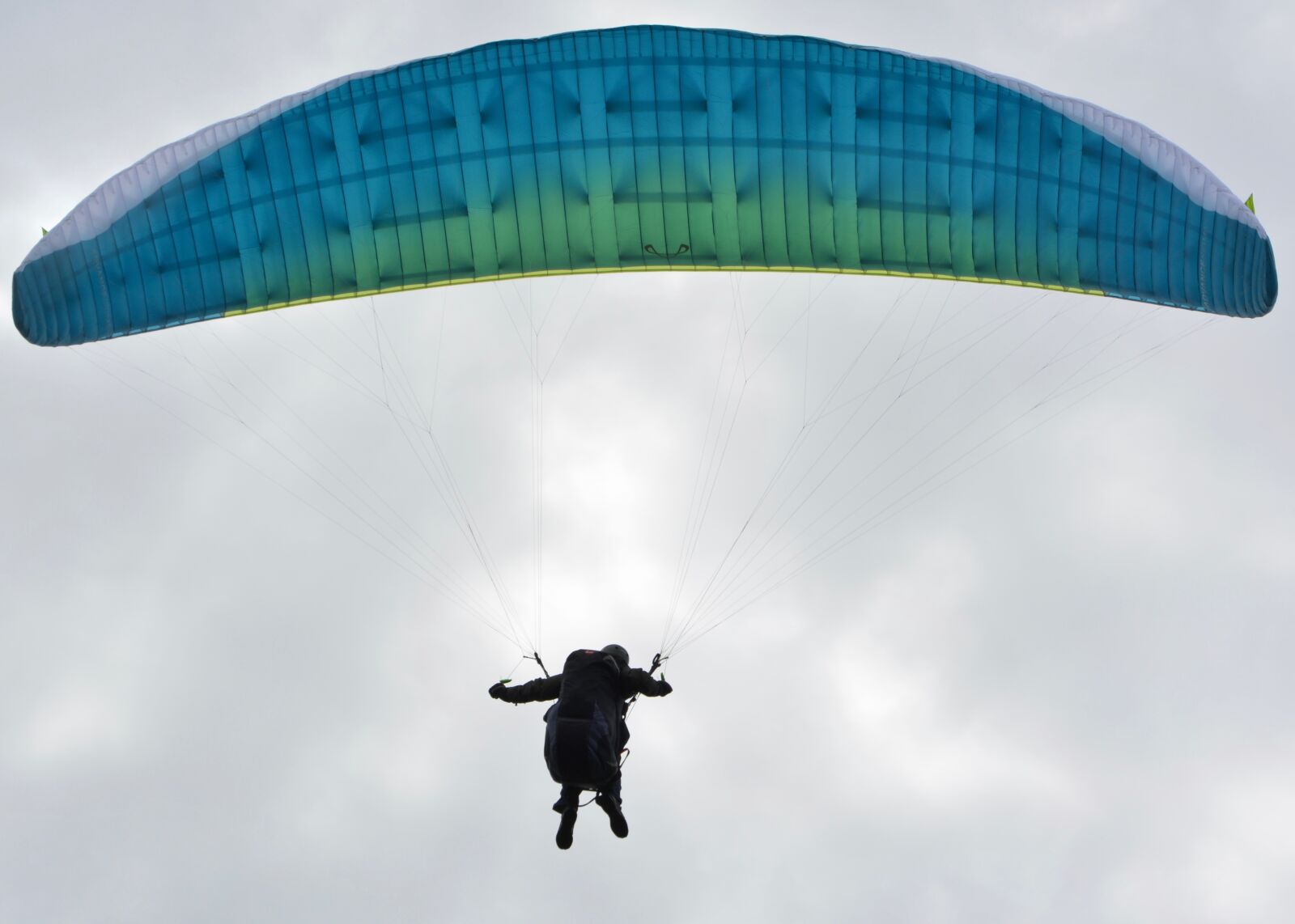 Nikon D5200 sample photo. Paragliding, paraglider, wing blue photography