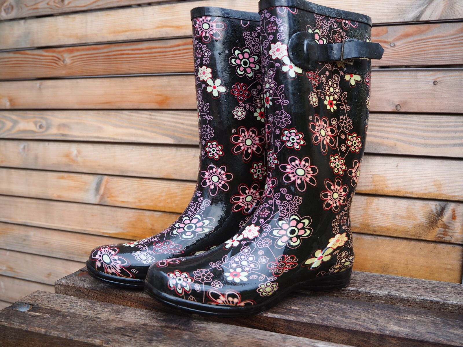 Olympus OM-D E-M10 sample photo. Rubber boots, rain, shoes photography