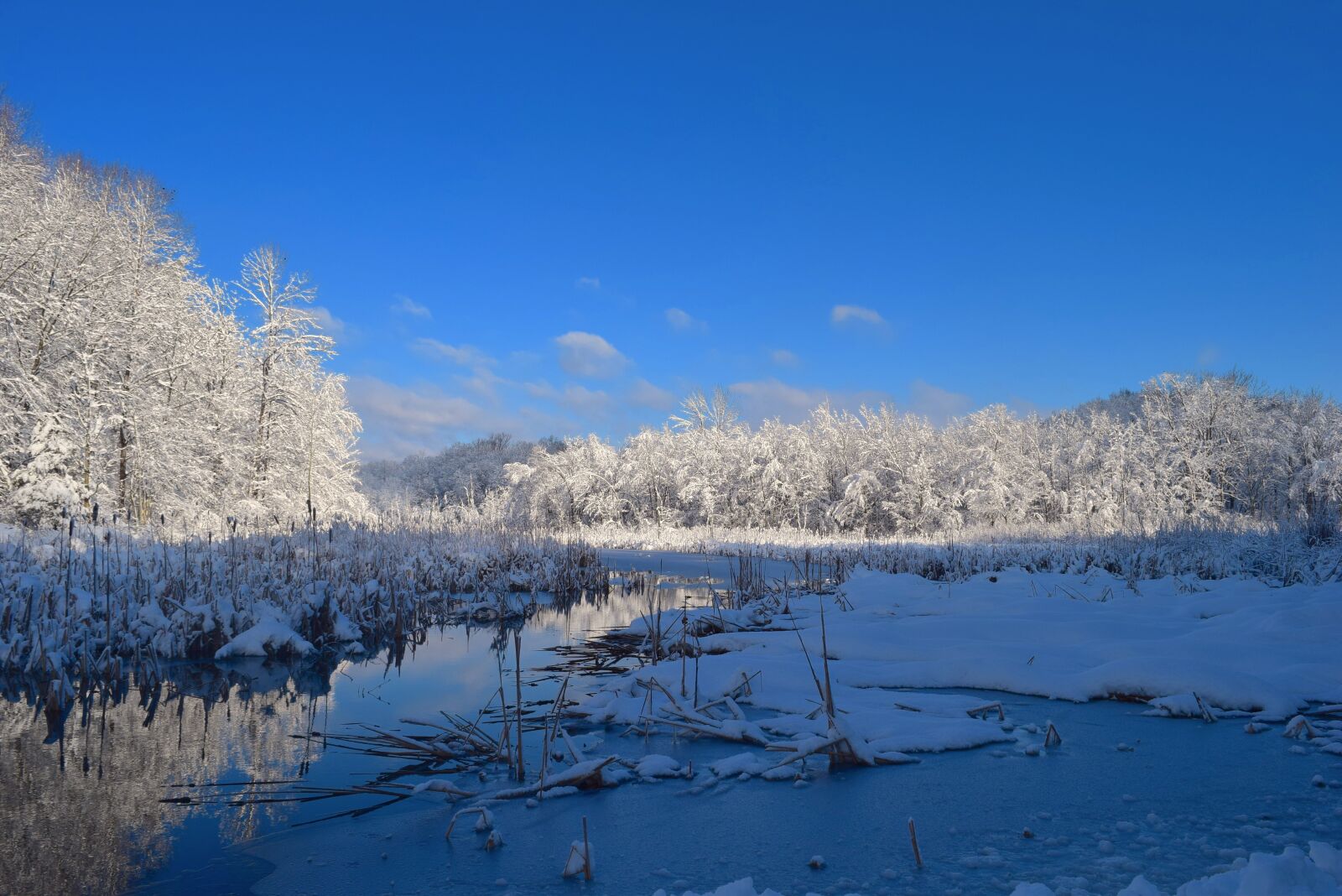Nikon D3300 sample photo. Landscape, snow, water photography