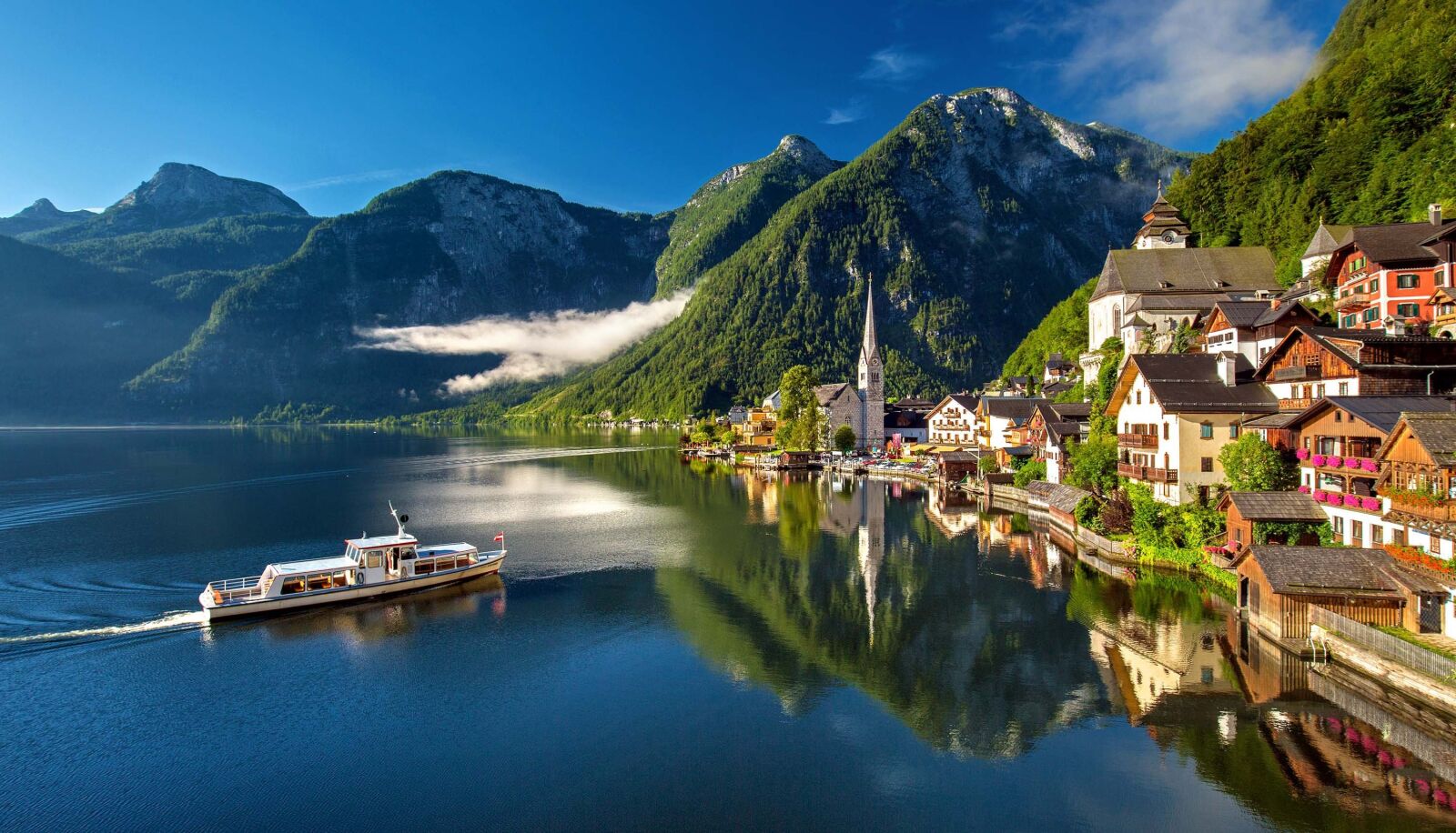 Canon EF 16-35mm F4L IS USM sample photo. Hallstatt, austria, bergsee photography