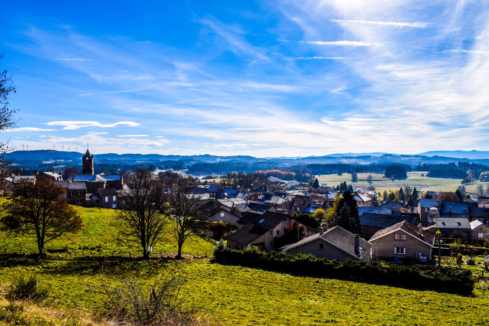 Nikon D5300 sample photo. Field, village, ardèche photography