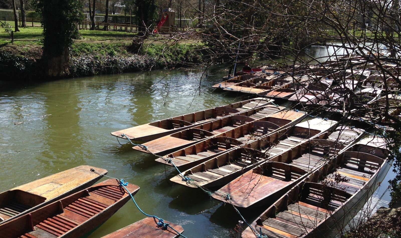 Apple iPhone 5 sample photo. Punts, punting, oxford photography