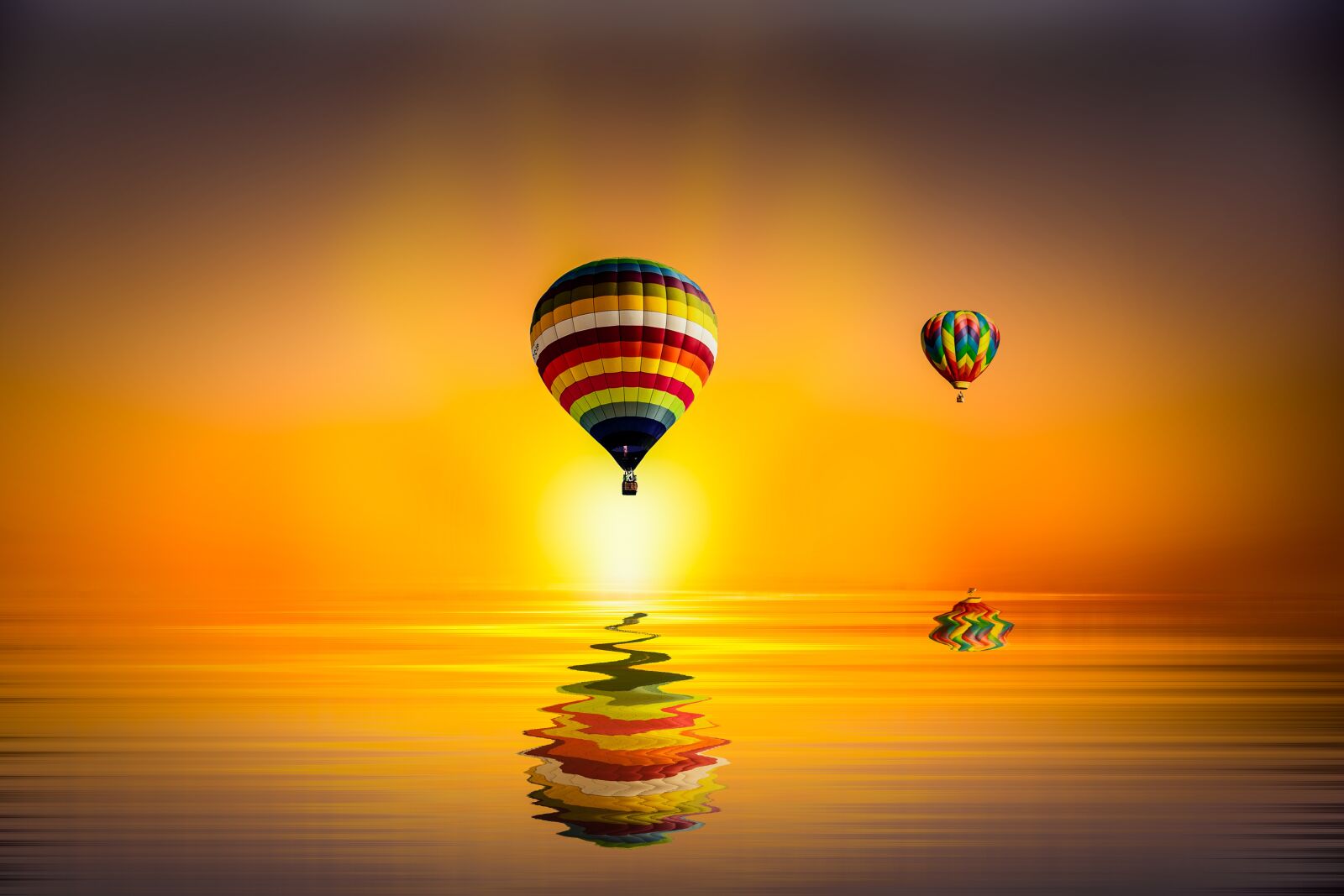 Canon EF 24-105mm F4L IS USM sample photo. Sunset, himmel, balloon photography