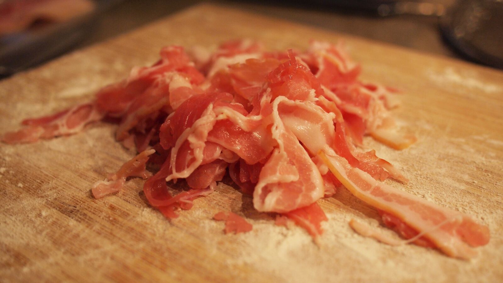 Olympus PEN E-PL1 sample photo. Bacon, meat, food photography