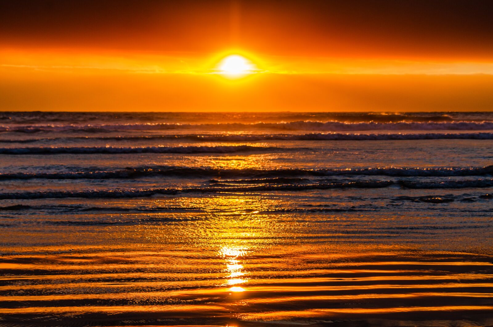 Nikon D7000 sample photo. Sunset, ocean, clouds photography