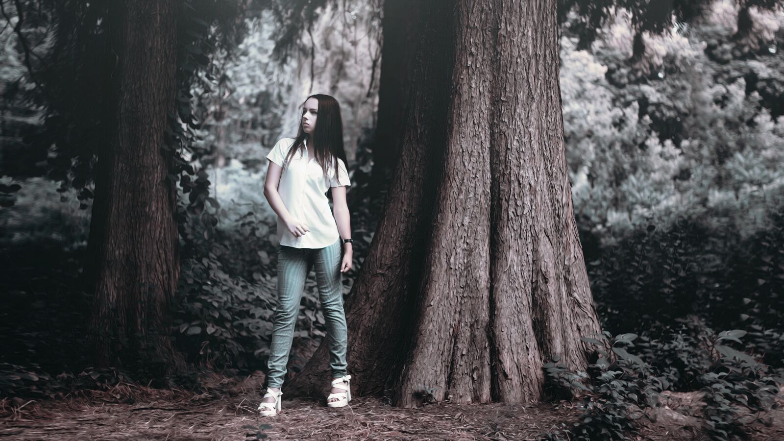 Canon EOS 60D sample photo. Girl near the tree photography