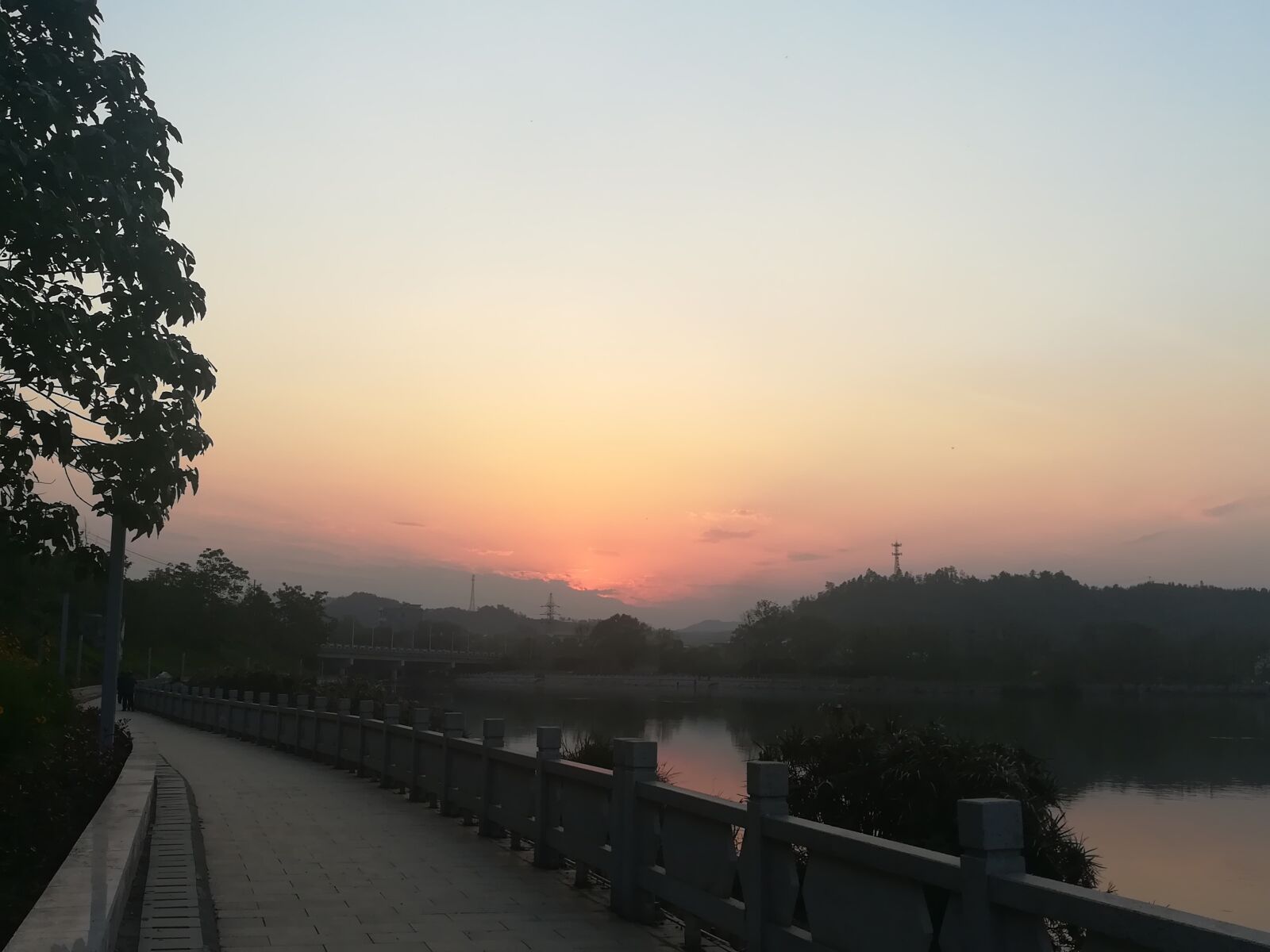 HUAWEI c??Eu?s 6X sample photo. Jiang, sunset, water photography