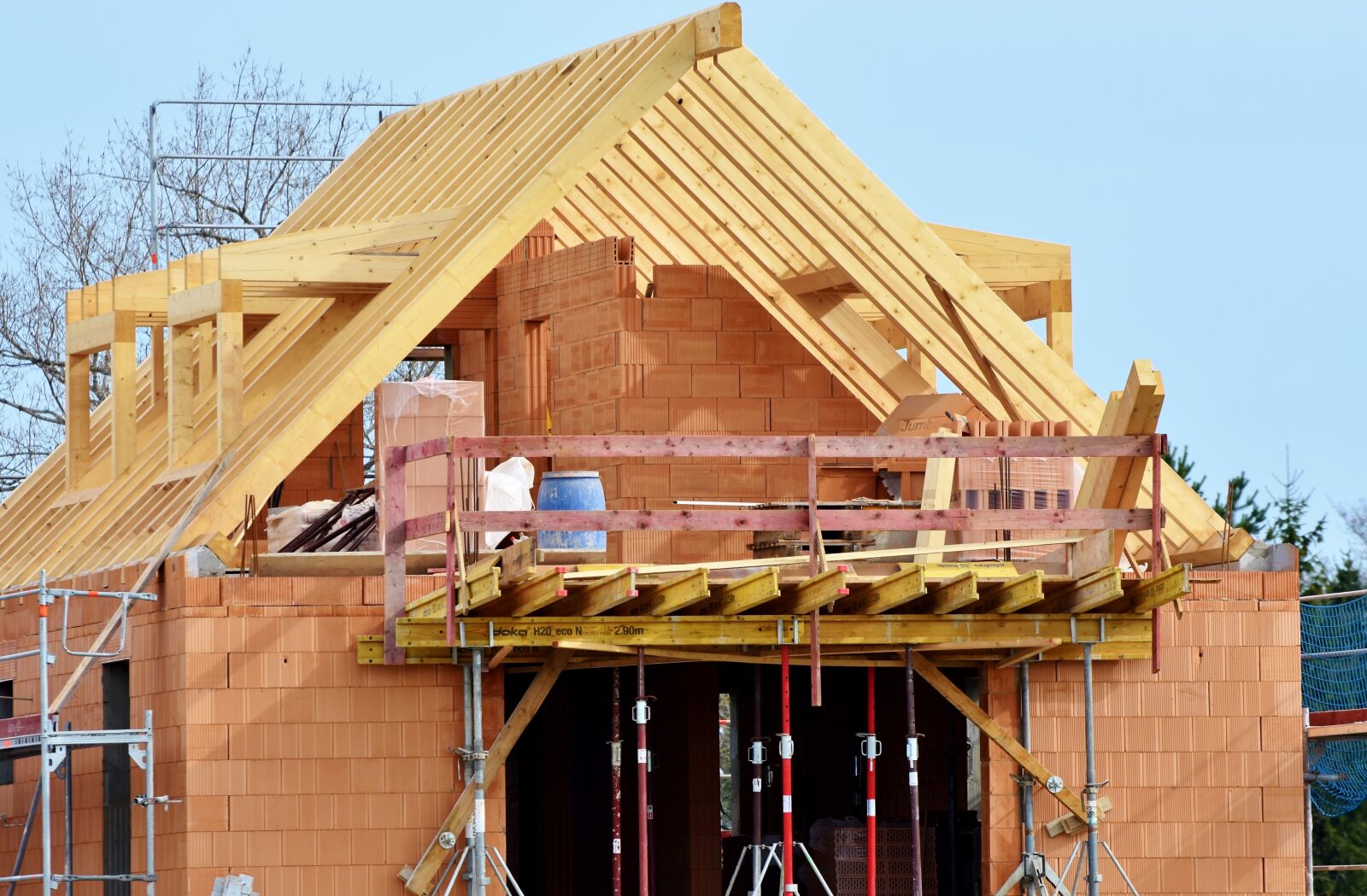 Nikon D7200 sample photo. Housebuilding, site, construction work photography