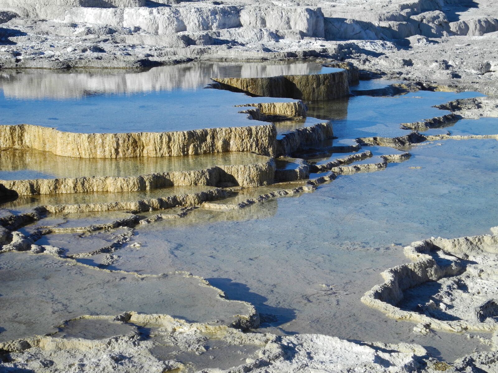 Nikon Coolpix P7000 sample photo. Yellowstone national park, mammoth photography