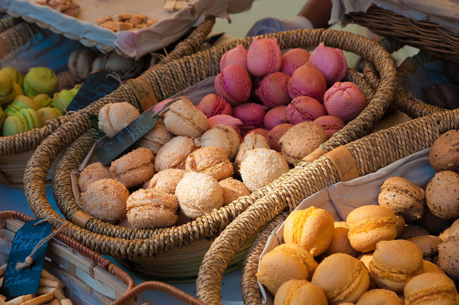 Nikon D300S sample photo. Macaroons, market, pastry photography