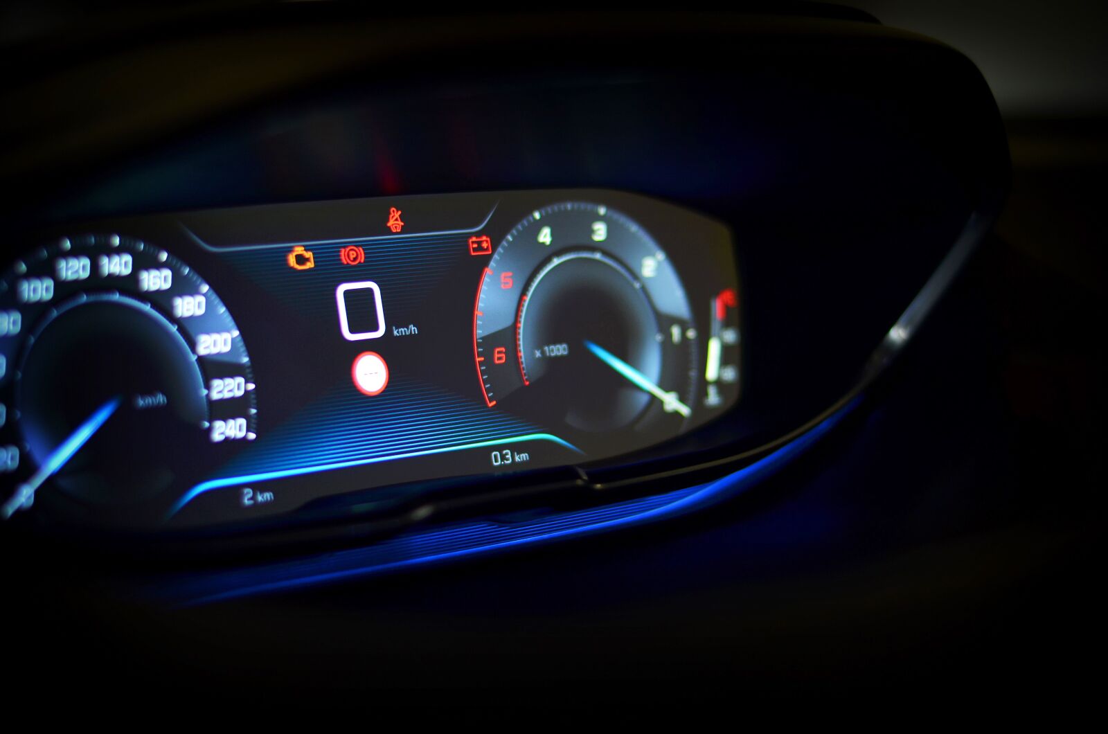 Nikon D5100 sample photo. Speedometer, cockpit, speed photography
