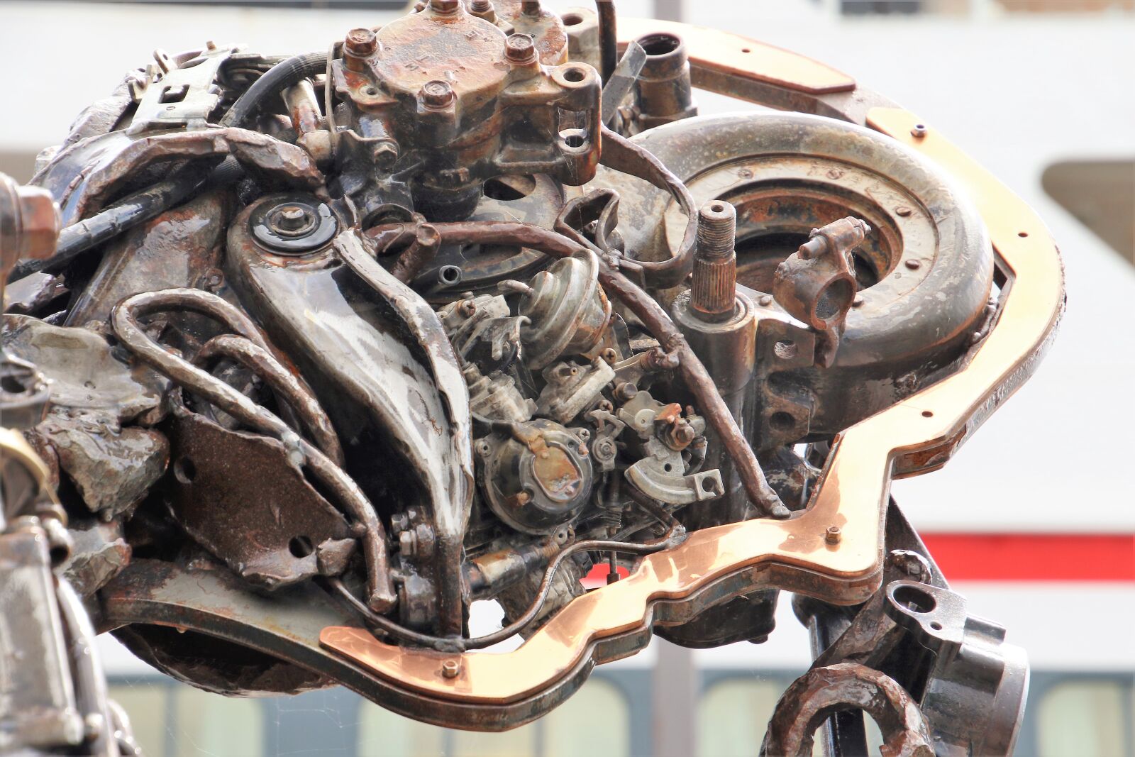 Canon EOS 7D Mark II sample photo. Art, bolts, engine, head photography