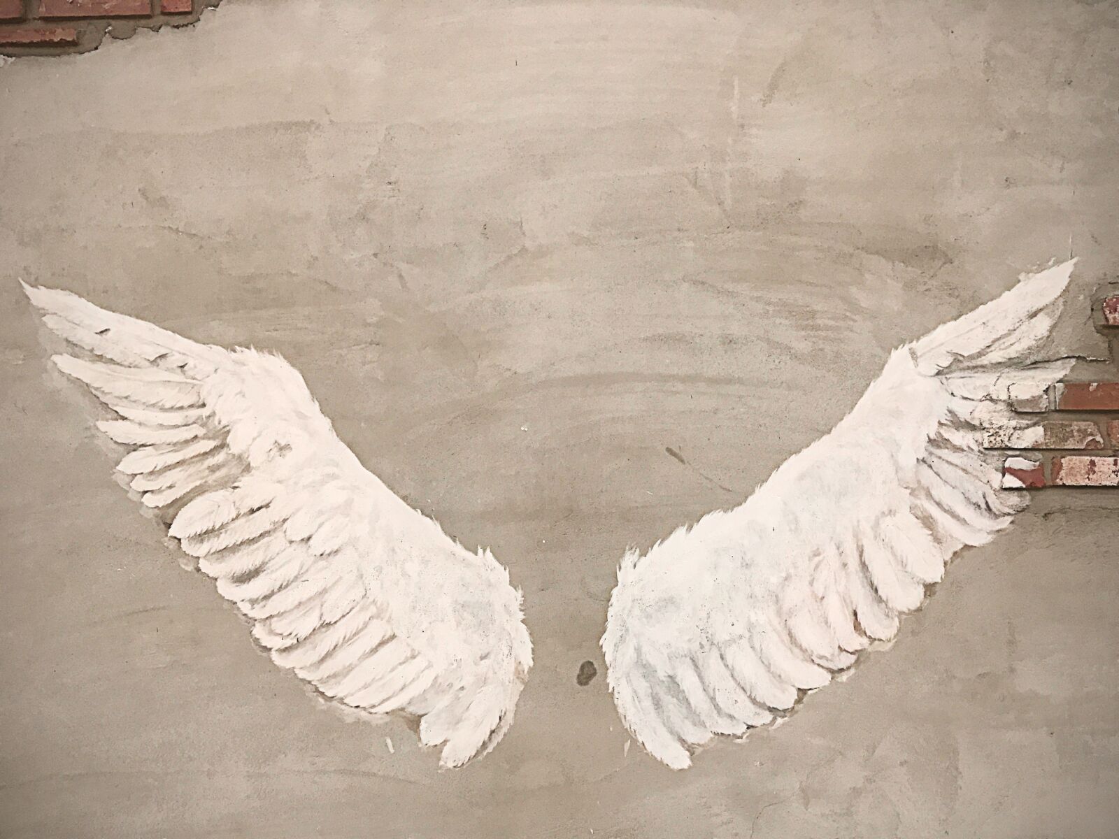 Apple iPhone 7 sample photo. Wing, angel, wall photography