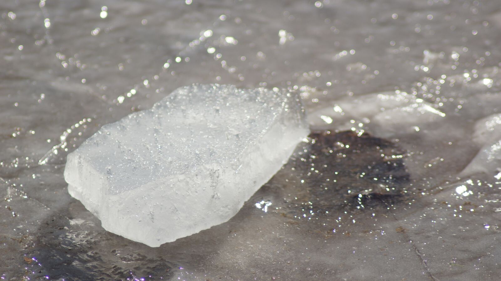 Sony SLT-A55 (SLT-A55V) sample photo. Ice, piece of ice photography