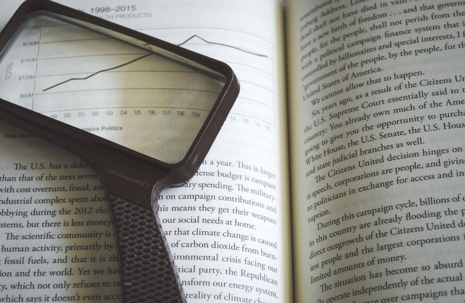 Nikon D3200 sample photo. Book, magnifying glass, glass photography