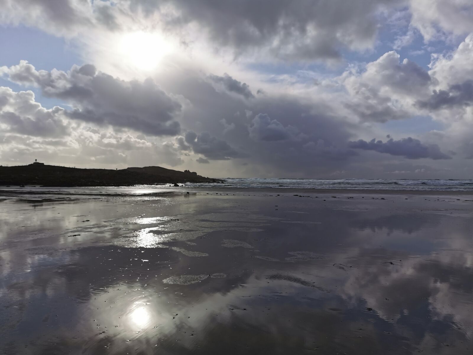 HUAWEI VOG-L29 sample photo. Sea, clouds, sun photography