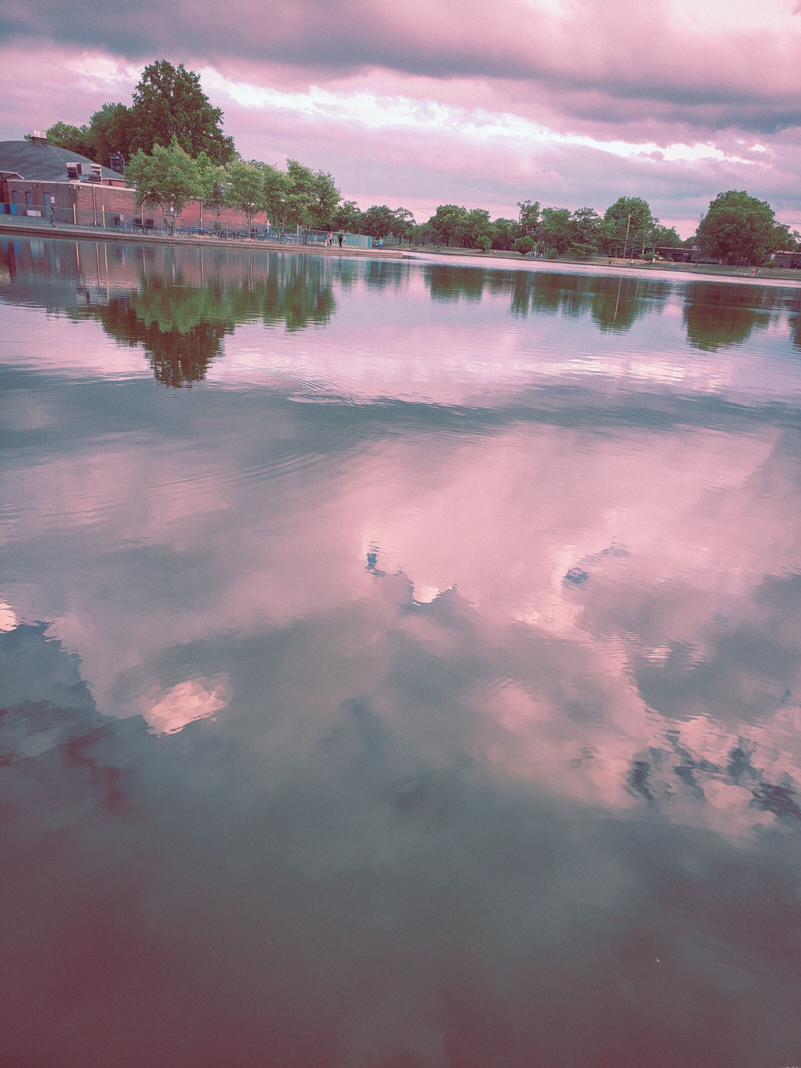Samsung Galaxy S9 Rear Camera sample photo. Water, pond, dusk photography