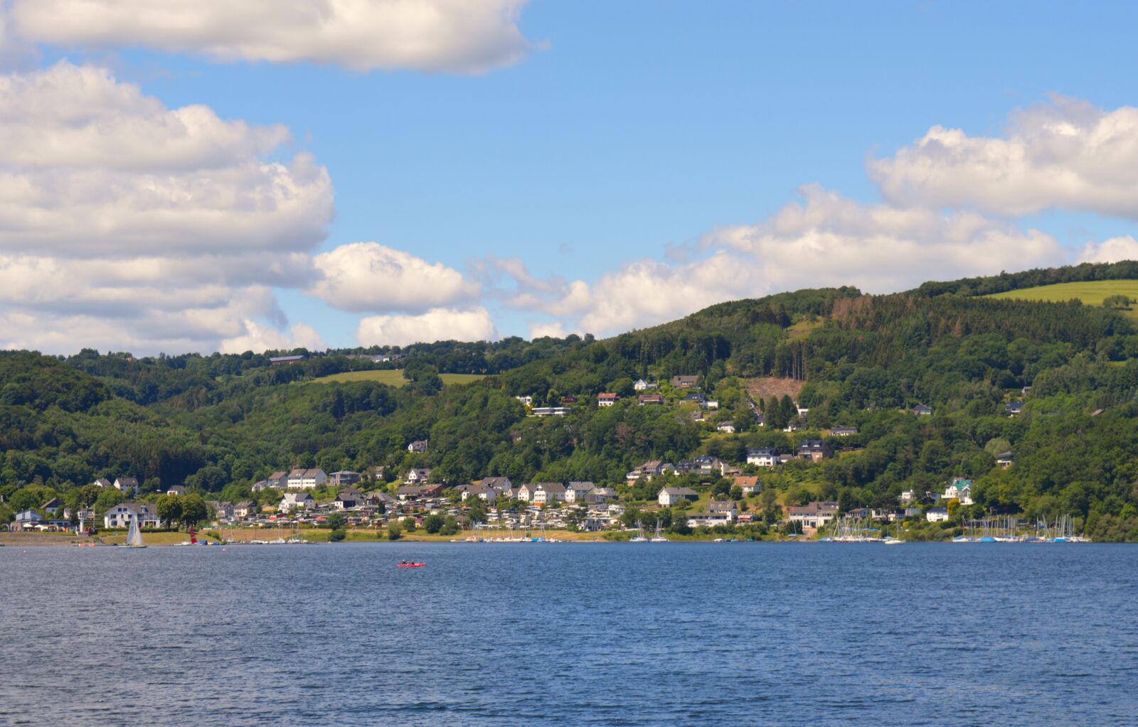 Nikon D3200 sample photo. Rursee, reservoir, eifel photography