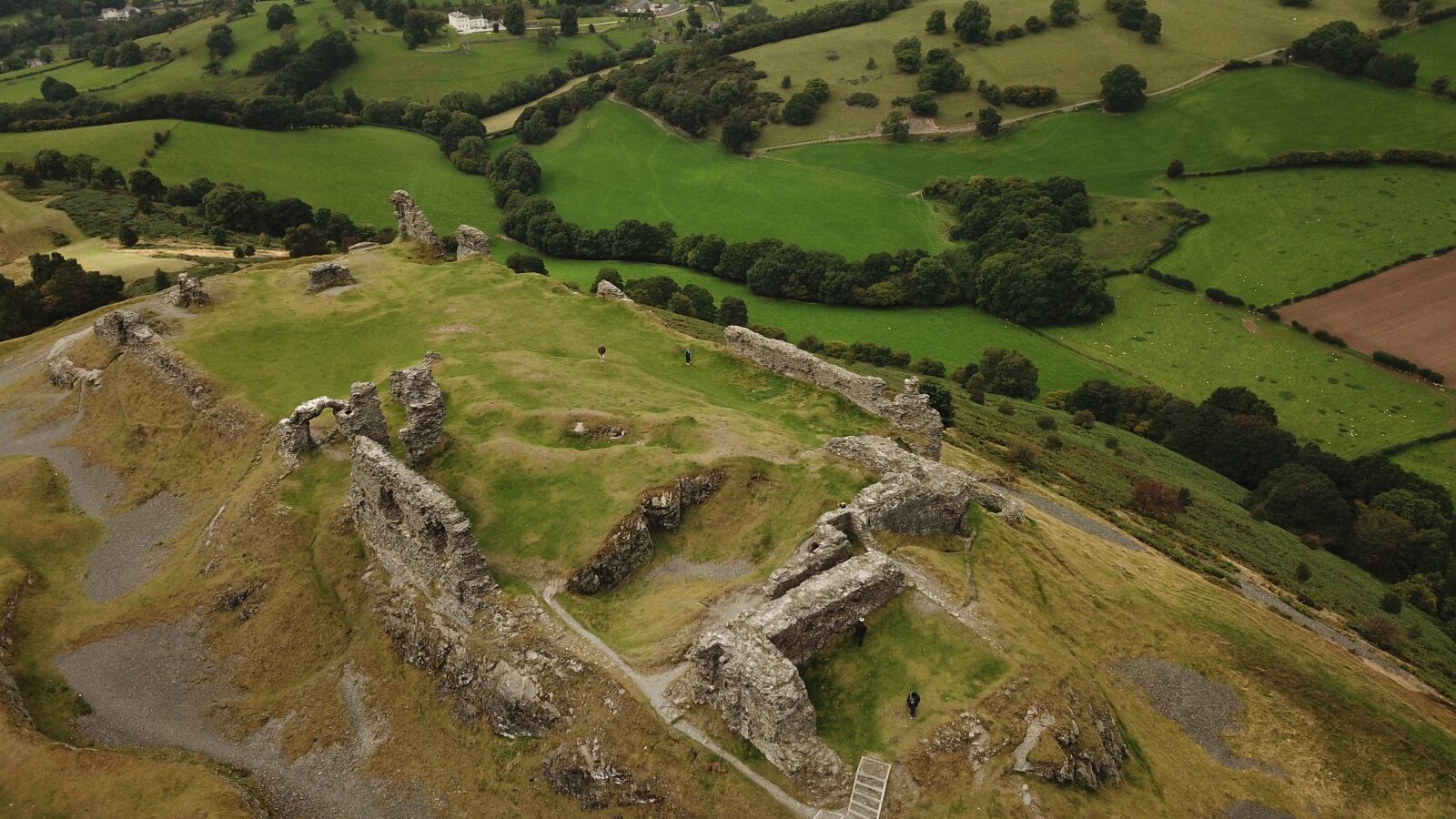 DJI FC220 sample photo. Castle dinas bran, uk photography