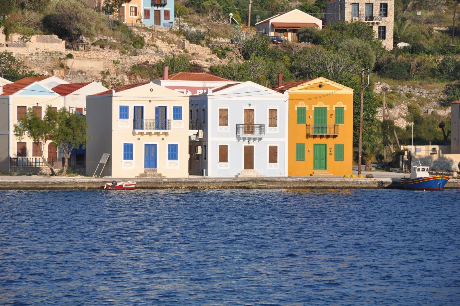 Nikon D90 sample photo. Kastelorizo, greece, port photography