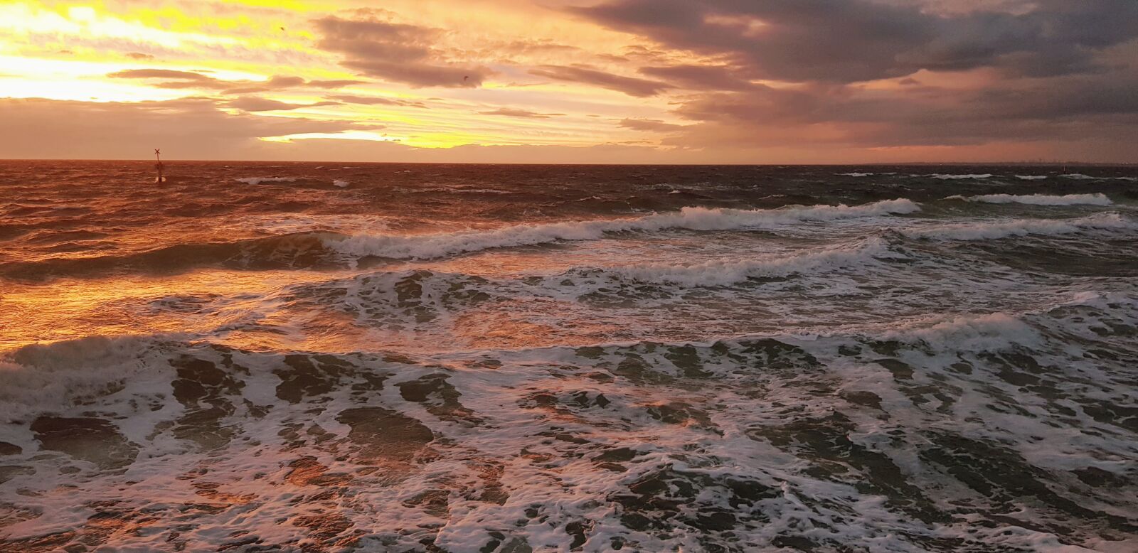 Samsung SM-N950F sample photo. Sunset, ocean, sea photography