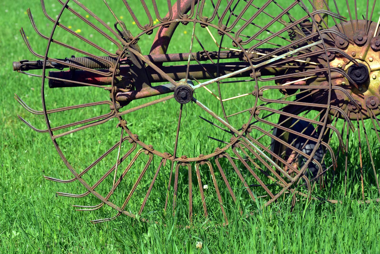Nikon D750 sample photo. Hay tedders, agriculture, rural photography