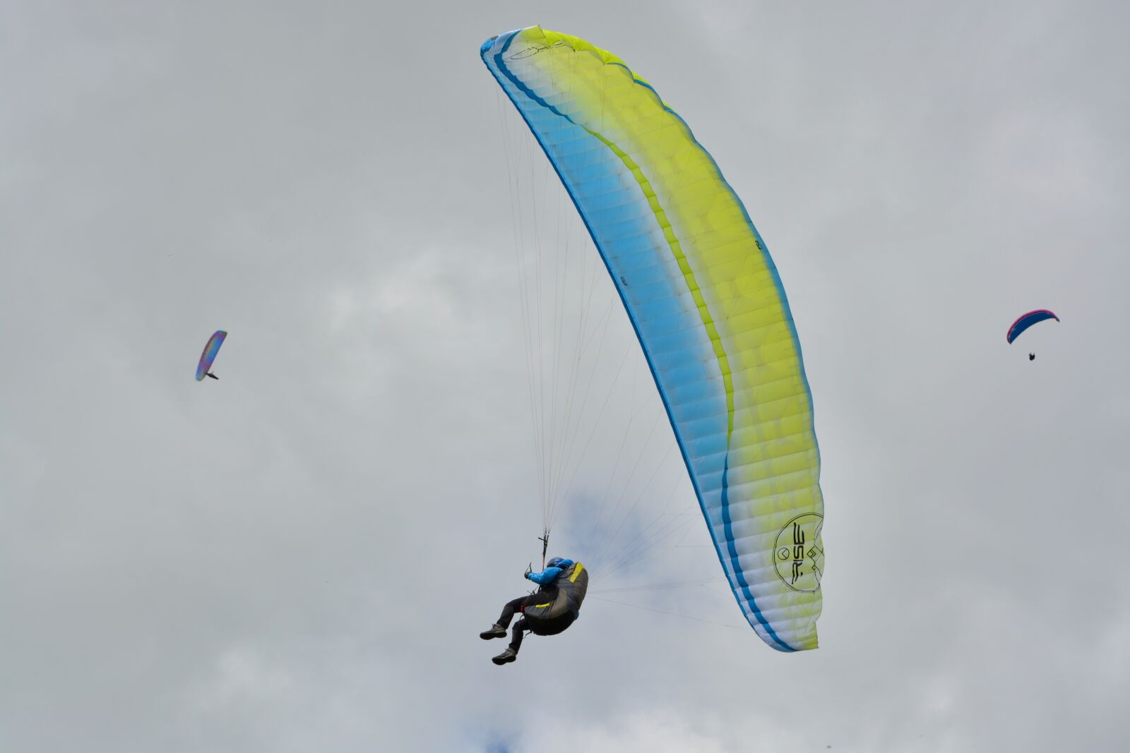 Nikon D5200 sample photo. Paragliding, wing paraglider blue photography