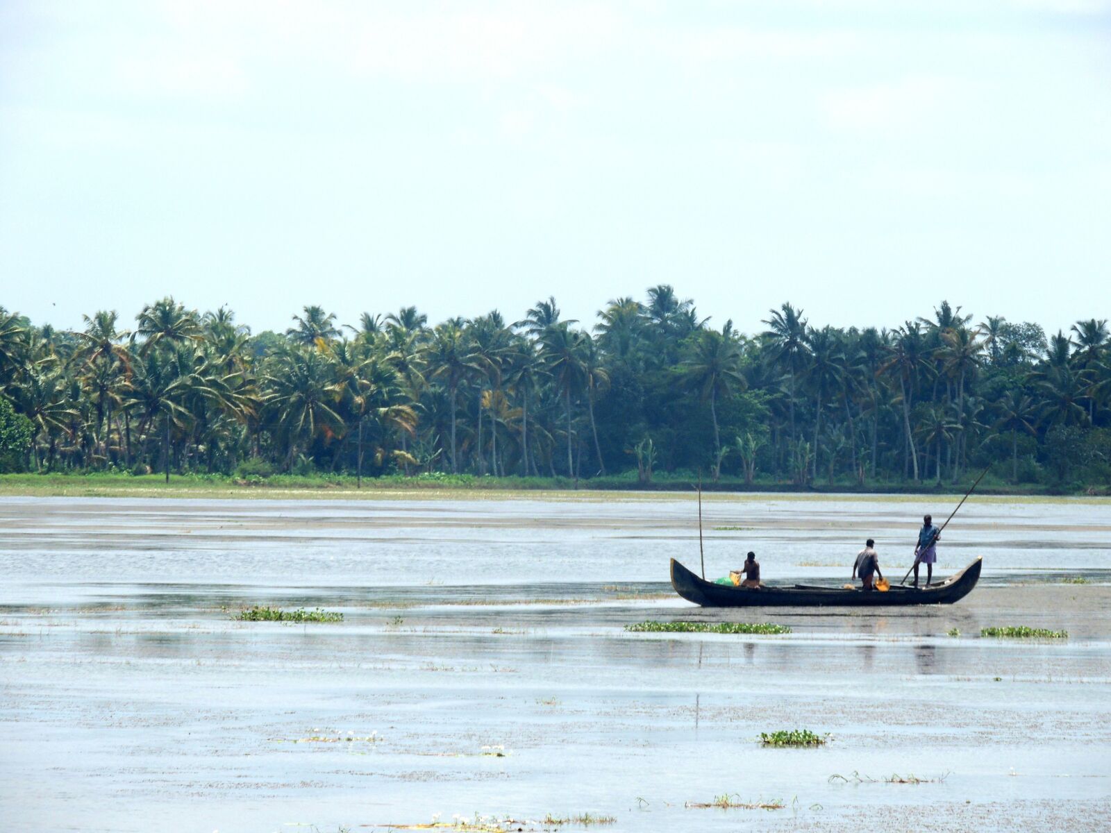 Nikon Coolpix P510 sample photo. Fisherman, boat, river photography