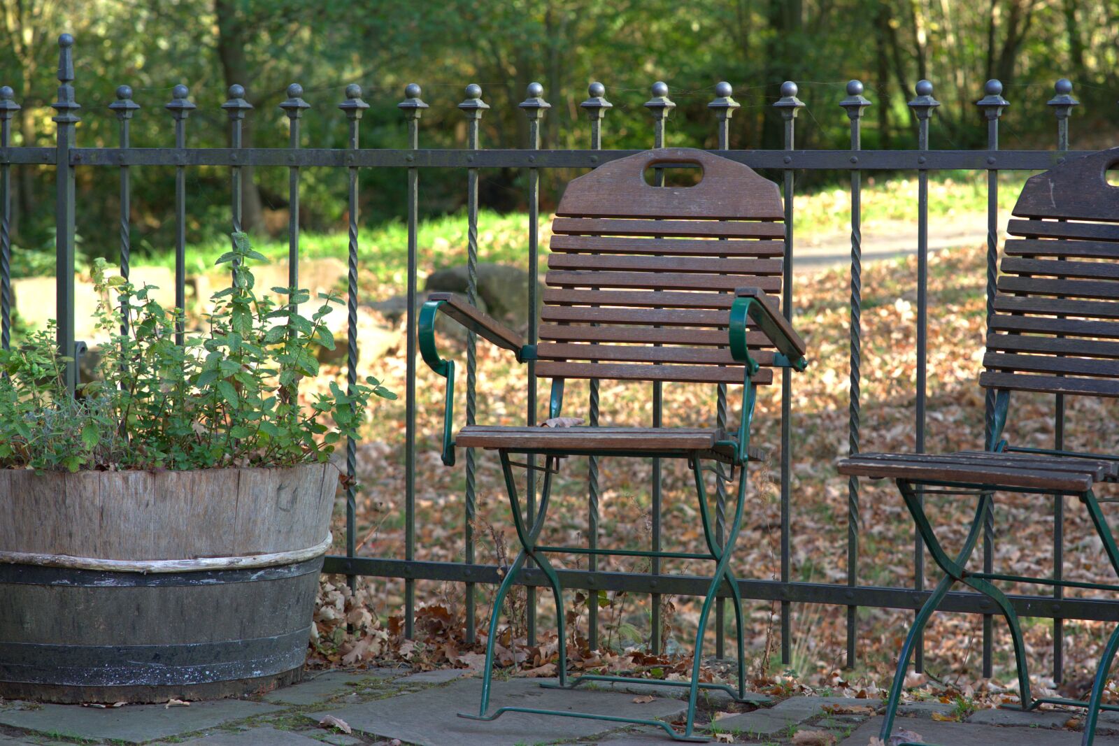Sony a7 II + Sony FE 85mm F1.8 sample photo. Chair, relaxation, autumn photography