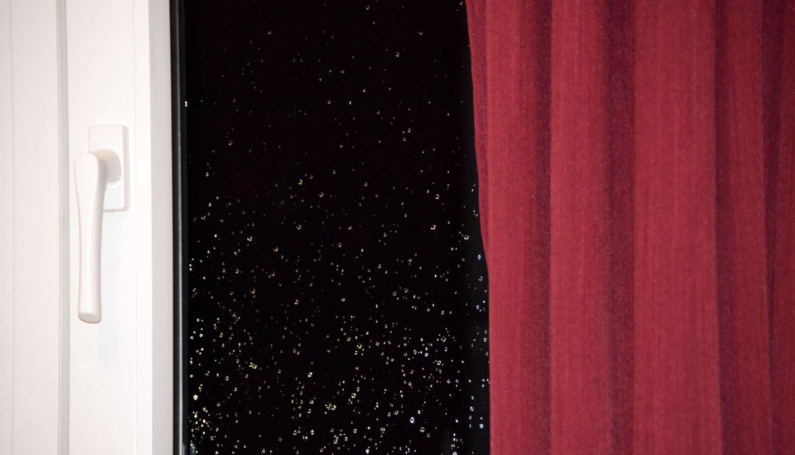 Nikon D3100 sample photo. Curtain, inside, rain, window photography